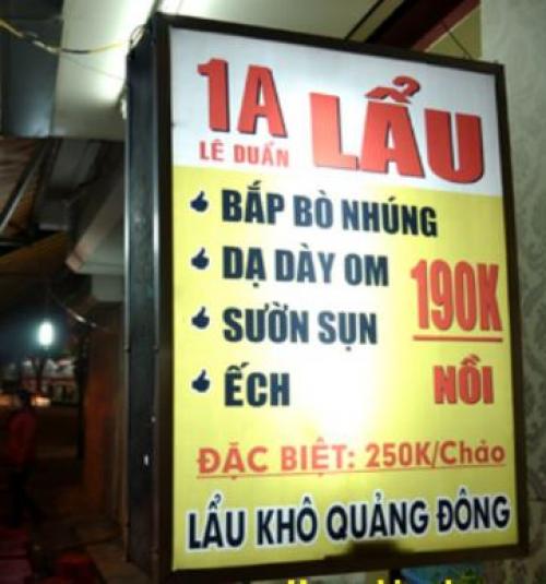 Hộp đèn bạt - không chân