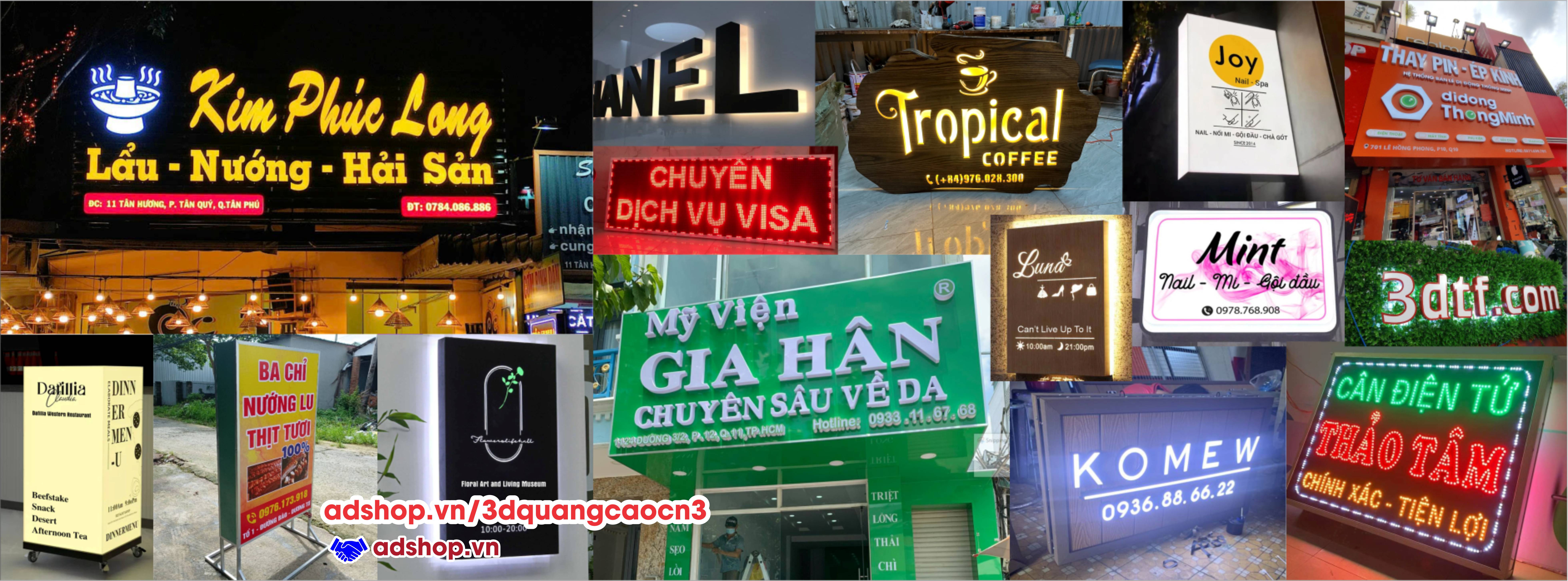 Chuyên thiết kế thi công quảng cáo